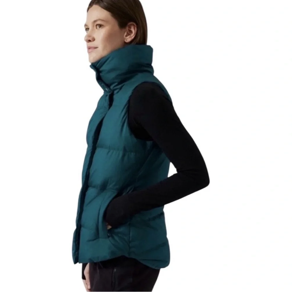 Teal Puffer Vest for Women